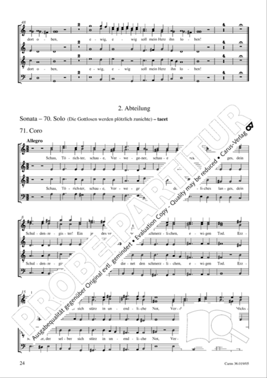 Last Judgment (Das jungste Gericht) SSATB scores gallery preview page 24
