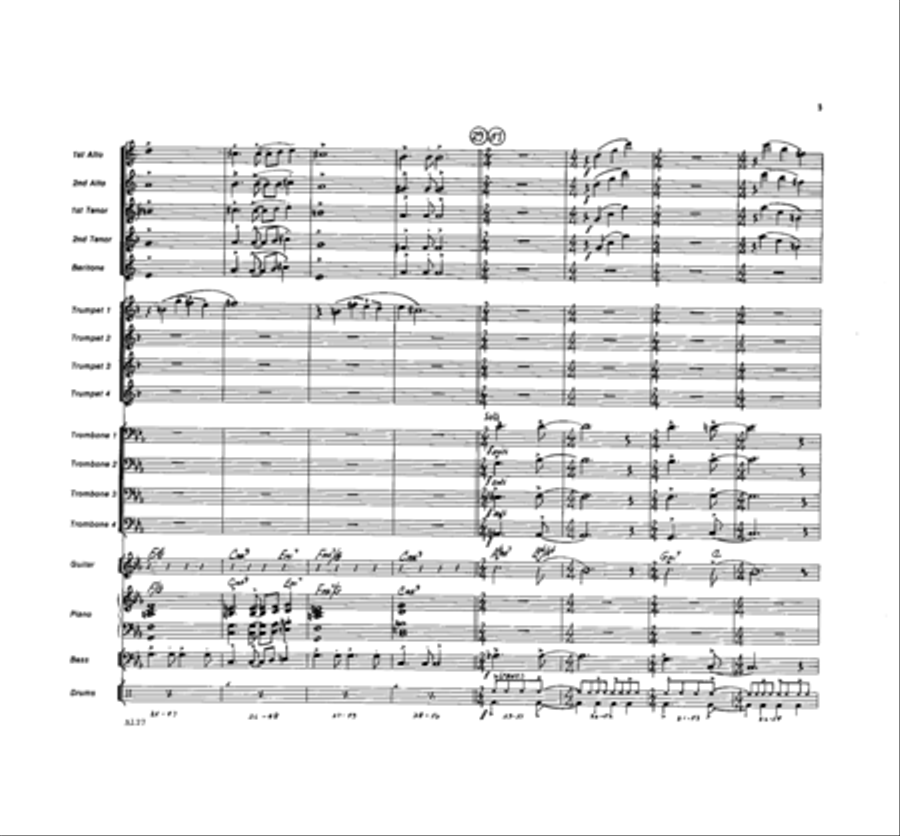 One to One Jazz Ensemble scores gallery preview page 5