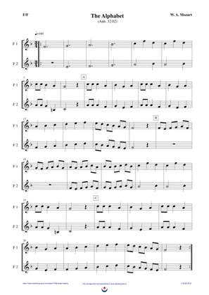 The Alphabet (easy brass duet Nb. 7 - F/F)