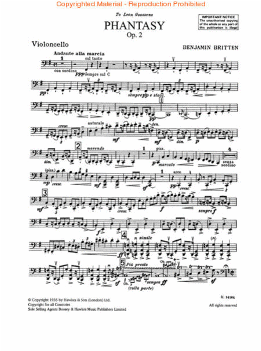 Phantasy Quartet, Op. 2 Oboe scores gallery preview page 2