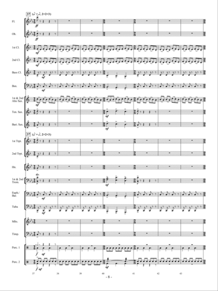 The Trumpeter of Krakow Concert Band scores gallery preview page 7