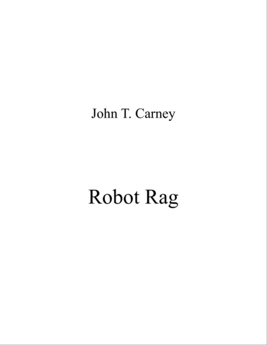 Robot Rag Piano Solo scores gallery preview page 1