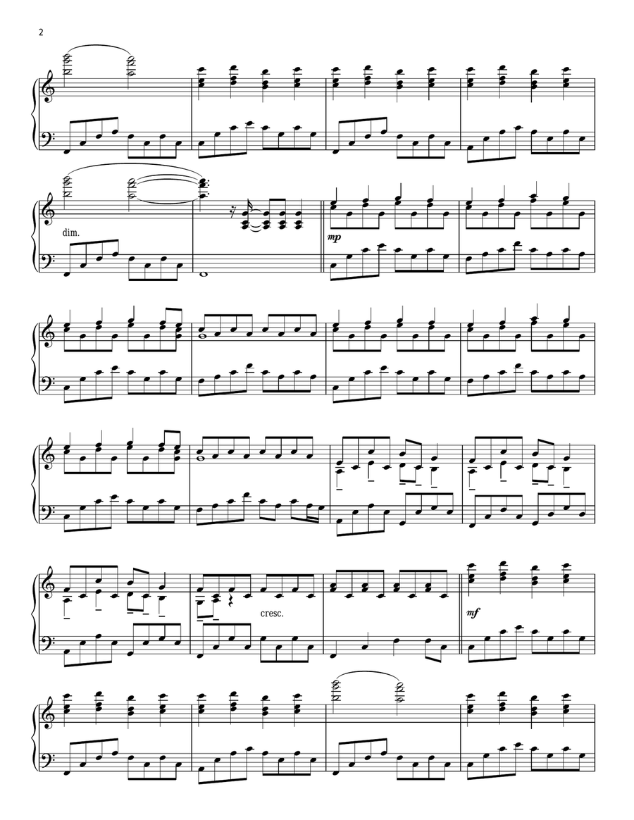 Falling Slowly (from Once) Piano Solo scores gallery preview page 2