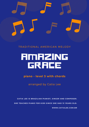 Amazing Grace - Piano Solo - Intermediate - With Chords