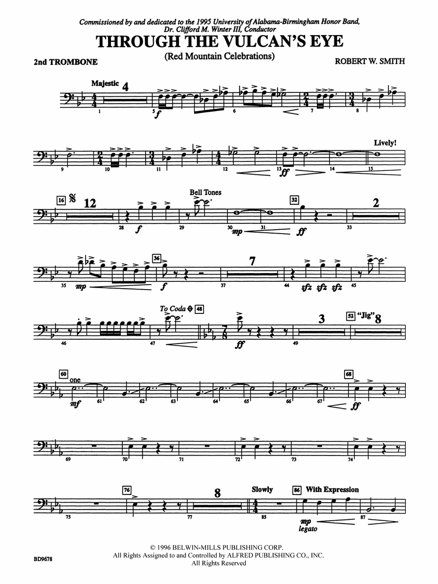 Through the Vulcan's Eye: 2nd Trombone