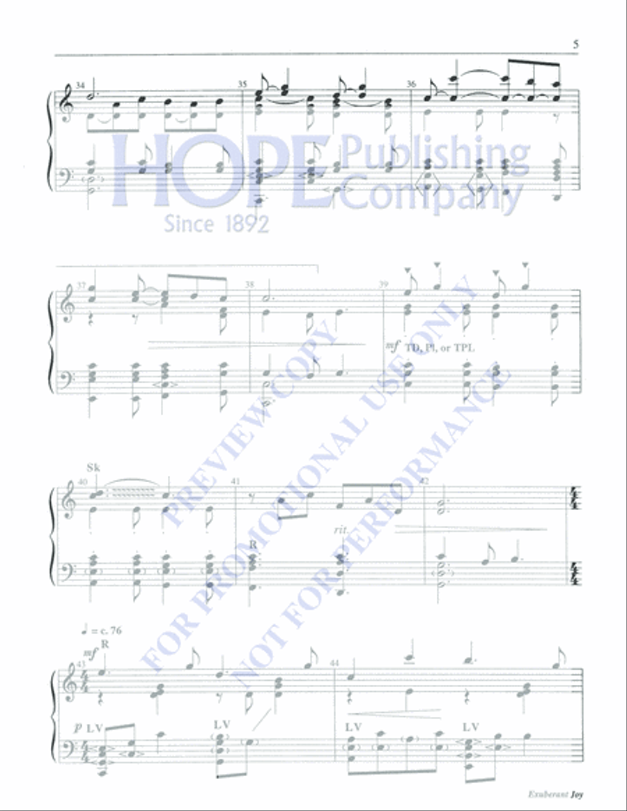 Exuberant Joy Exuberant Joy 5-Octaves scores gallery preview page 5