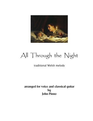 All Through the Night for voice and classical guitar