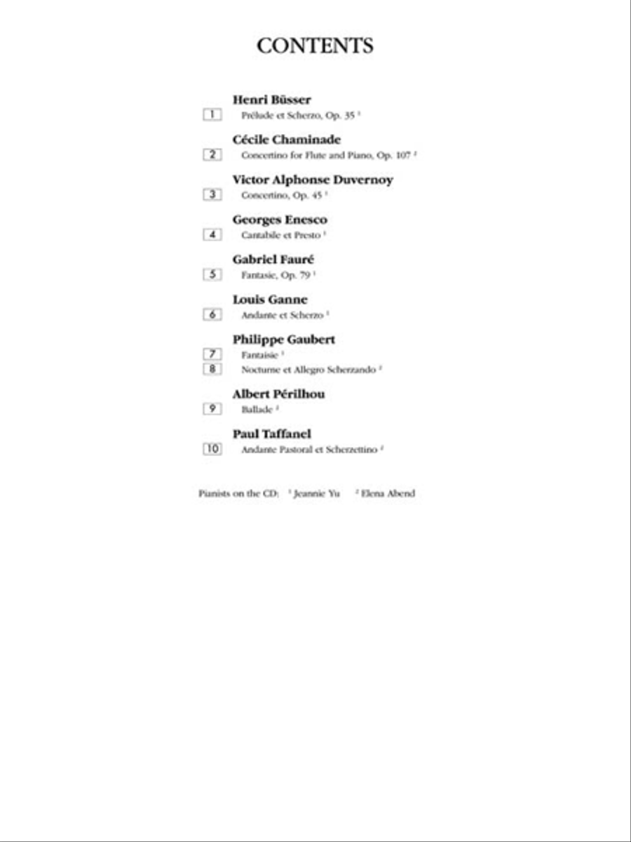 Flute Music by French Composers Flute Solo scores gallery preview page 3