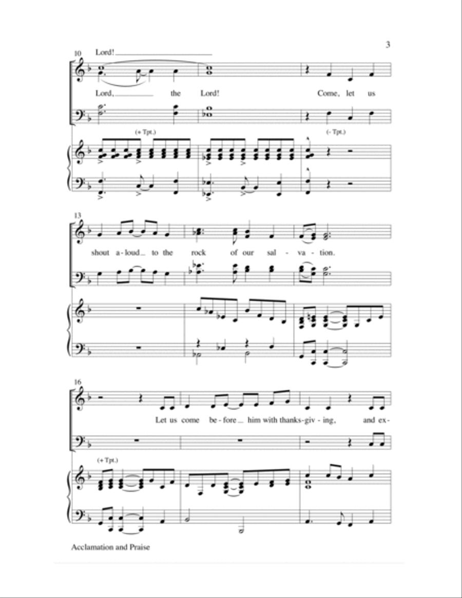 Acclamation and Praise Choir scores gallery preview page 3