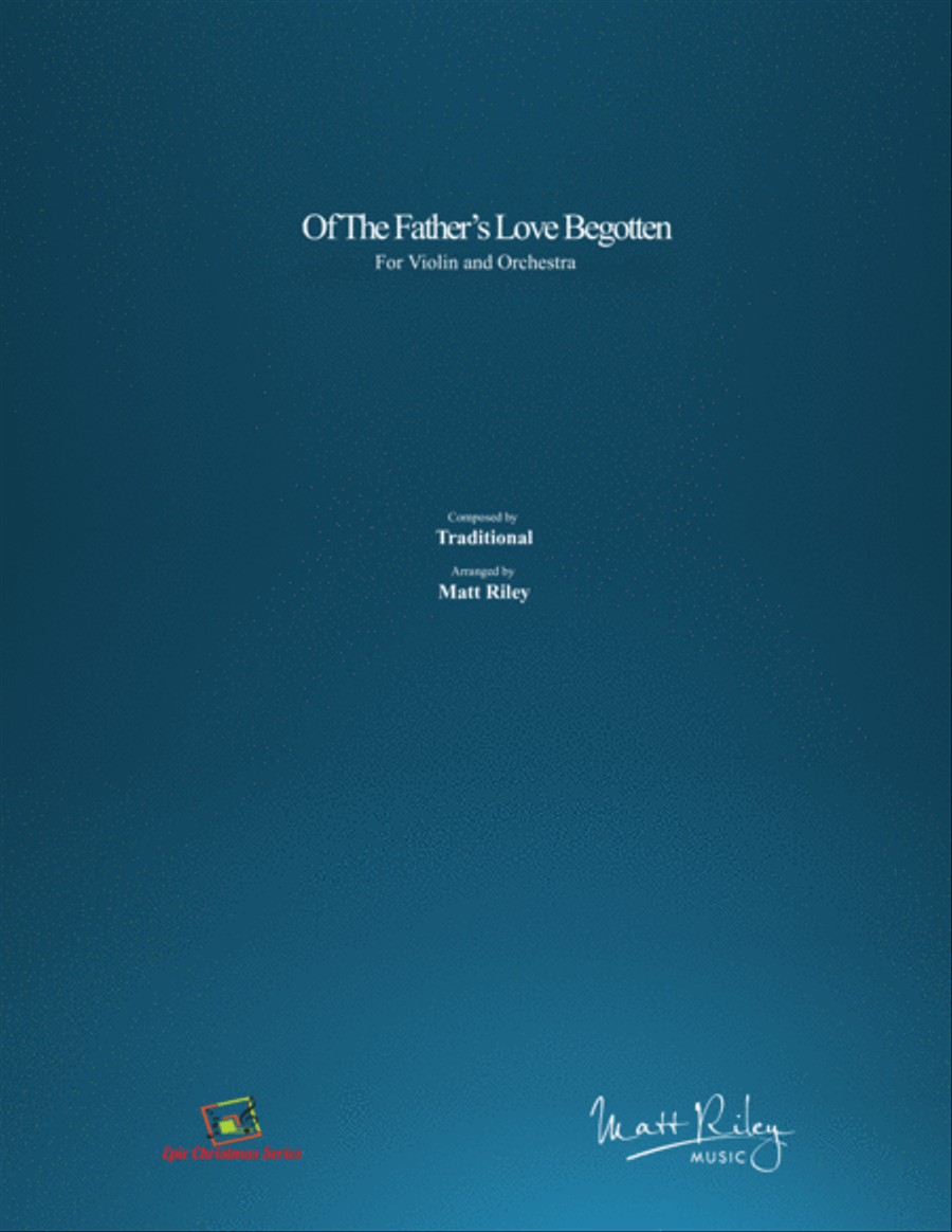 Of The Father's Love Begotten Full Orchestra scores gallery preview page 1