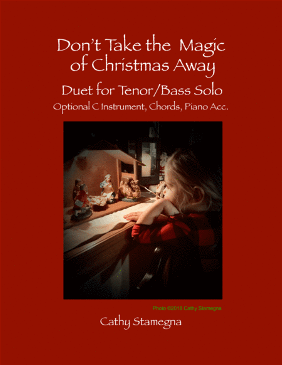 Don't Take the Magic of Christmas Away (Duet for Tenor/Bass Solo, Optional C Instrument, Piano Acc. Bass Voice scores gallery preview page 1