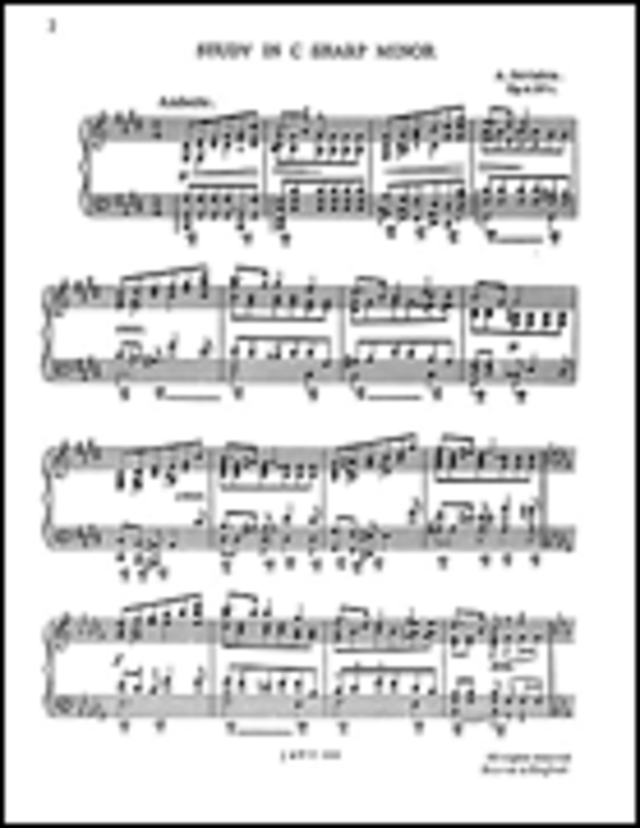 Scriabin: Etude In C Sharp Minor Op. 2/1 (Piano) Piano Method scores gallery preview page 1