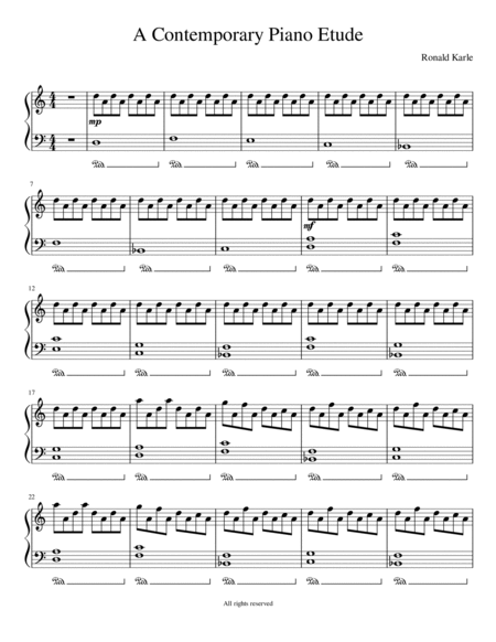 A Contempoary Piano Etude image number null