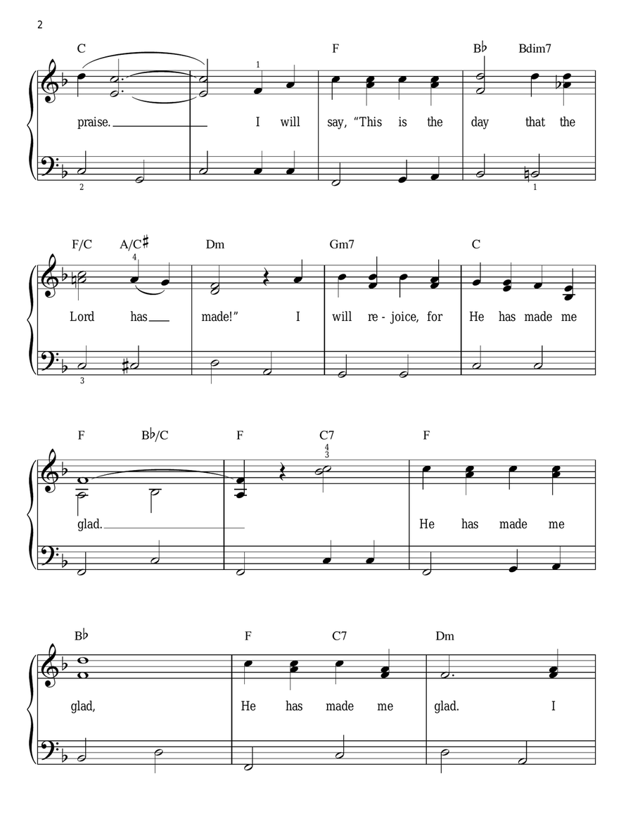 He Has Made Me Glad Voice scores gallery preview page 2