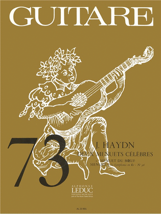 Book cover for 2 Menuets Celebres (coll. Guitare No.73) (guitar Solo)
