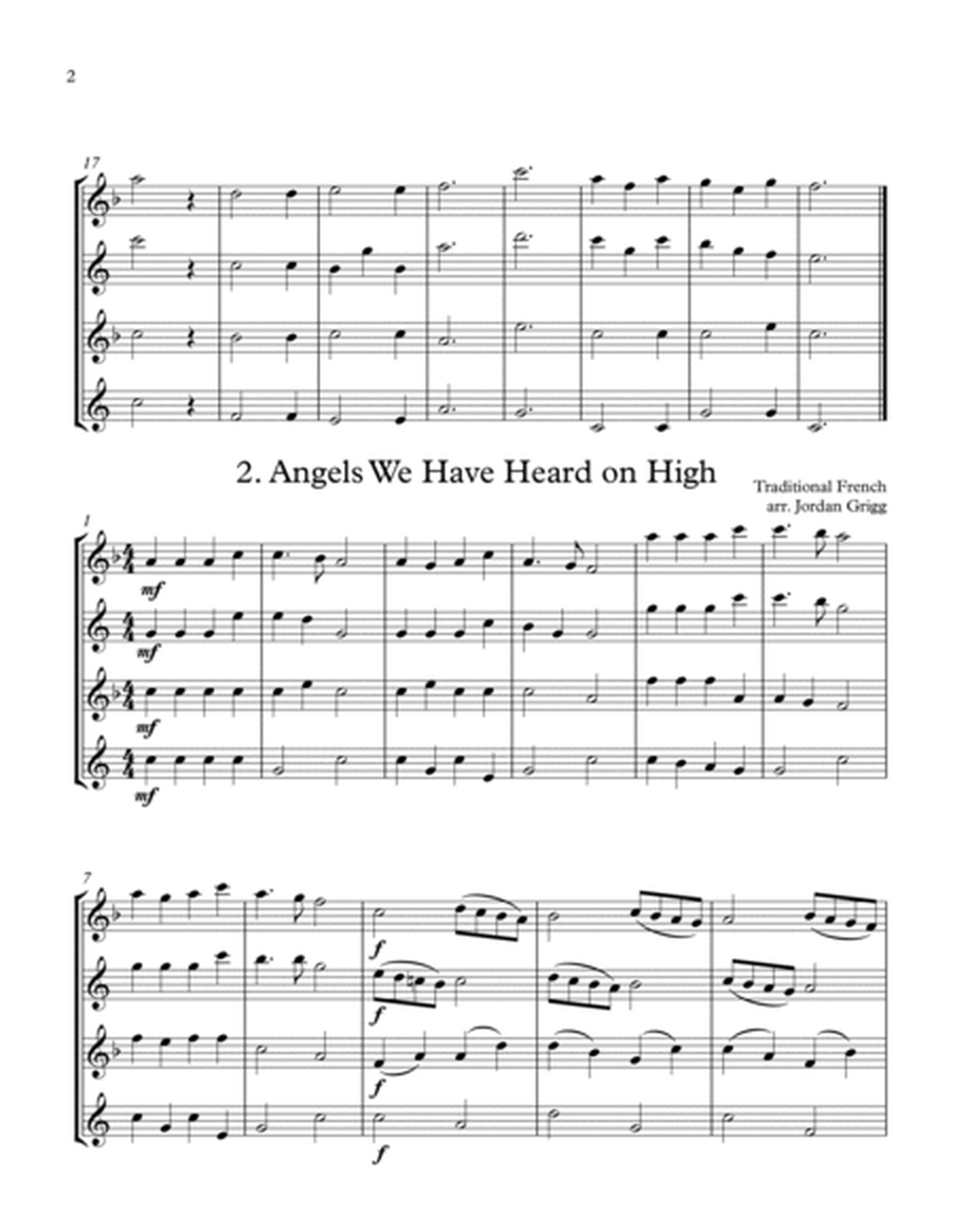 14 Christmas Carols (arranged for Sax Quartet SATB) image number null