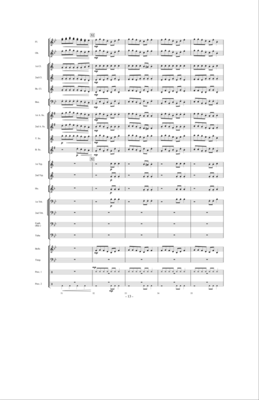 Scherzo for Santa Concert Band scores gallery preview page 12