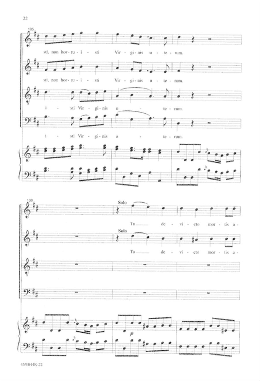 Te Deum Choral Score Te Deum Choral Score 4-Part scores gallery preview page 24