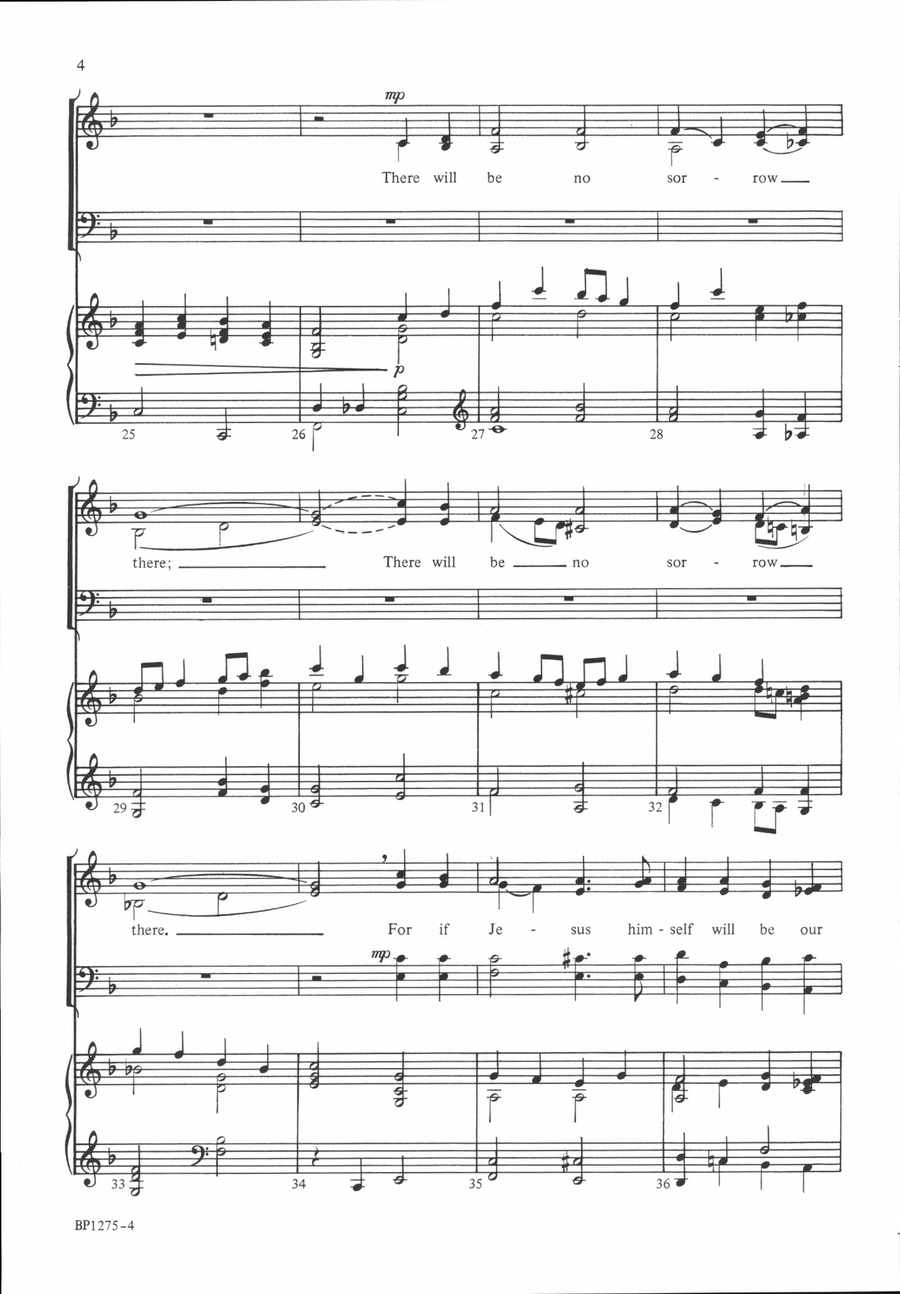 Walk Through the Valley in Peace 4-Part scores gallery preview page 4