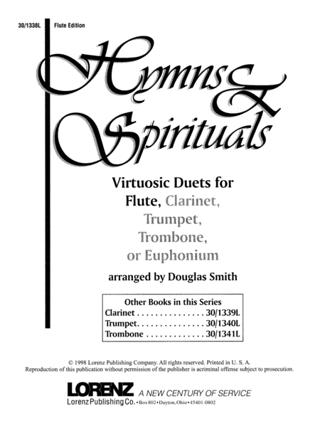 Hymns & Spirituals - Flute