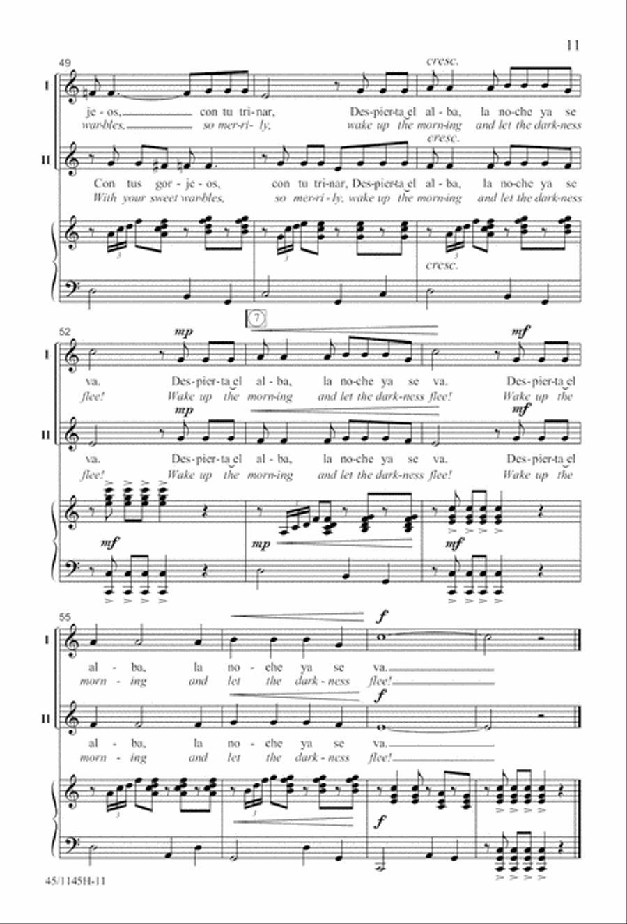 We Sing the World Around 2-Part scores gallery preview page 12