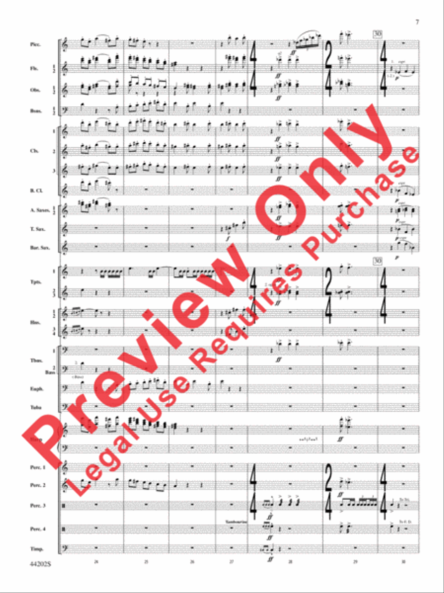 A Celebration Overture Concert Band scores gallery preview page 8