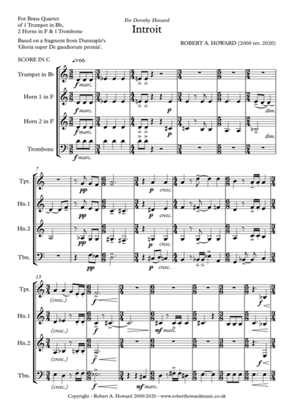 Introit - Score Only image number null