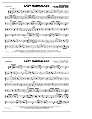 Lady Marmalade (from Moulin Rouge) (arr. Michael Brown) - Baritone T.C.