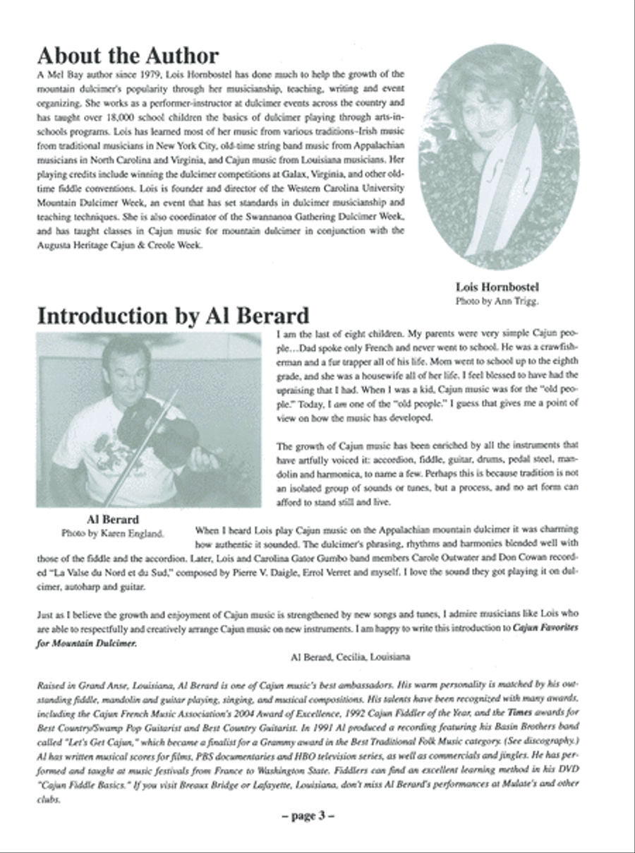Cajun Favorites for Mountain Dulcimer Mountain Dulcimer scores gallery preview page 4