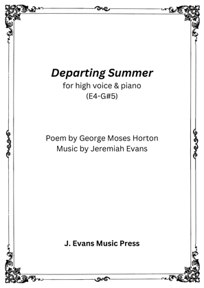 Book cover for Departing Summer