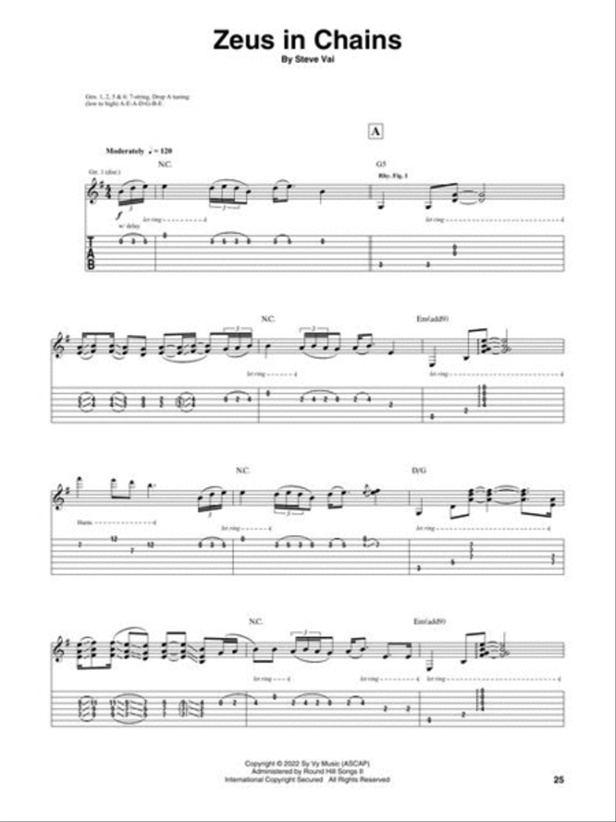 Steve Vai – Inviolate Electric Guitar scores gallery preview page 6