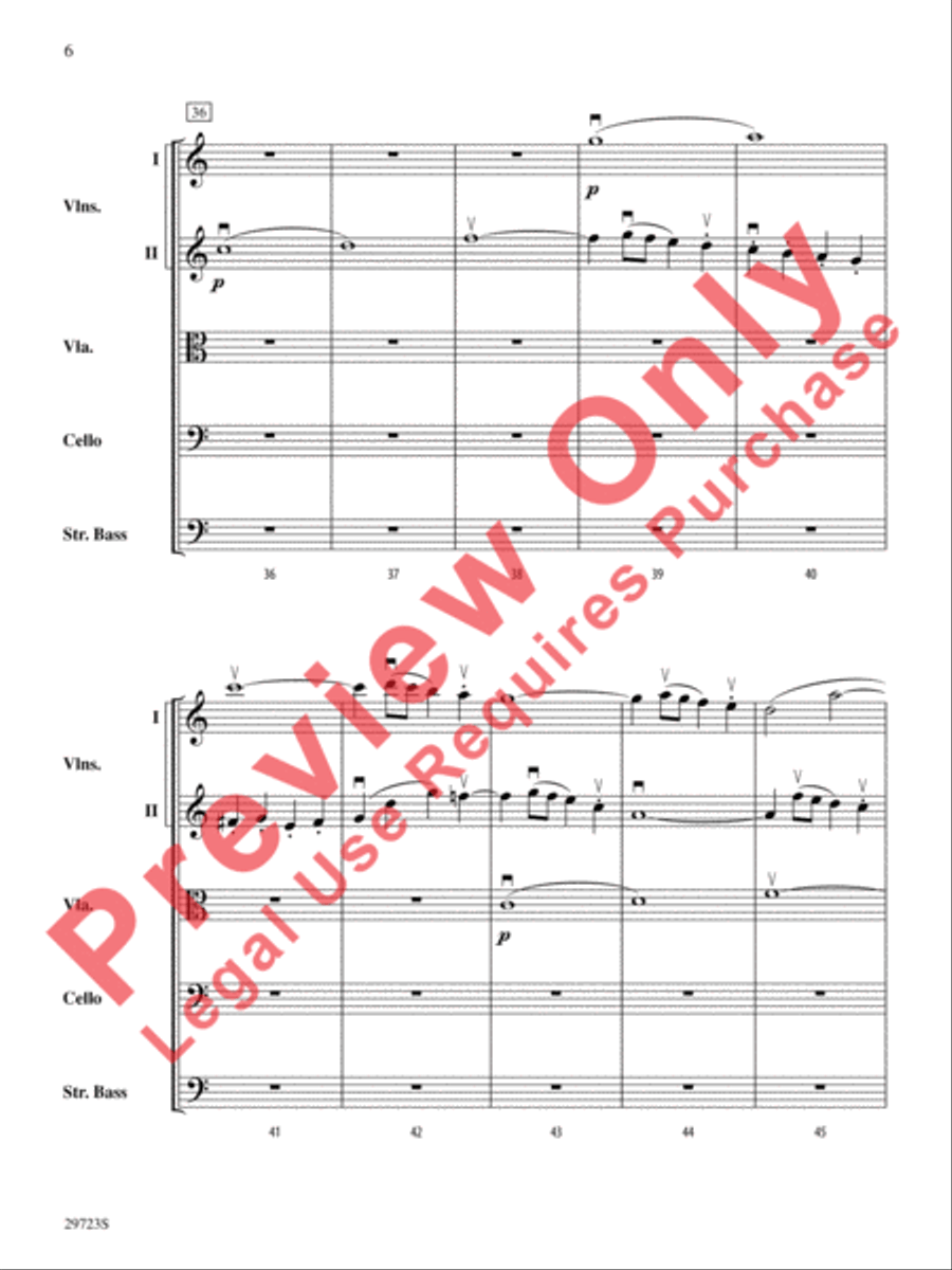 Symphony No. 41 String Orchestra scores gallery preview page 7