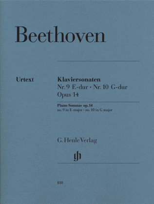 Book cover for Beethoven - Piano Sonatas Op 14 No 1 & 2 In E And G