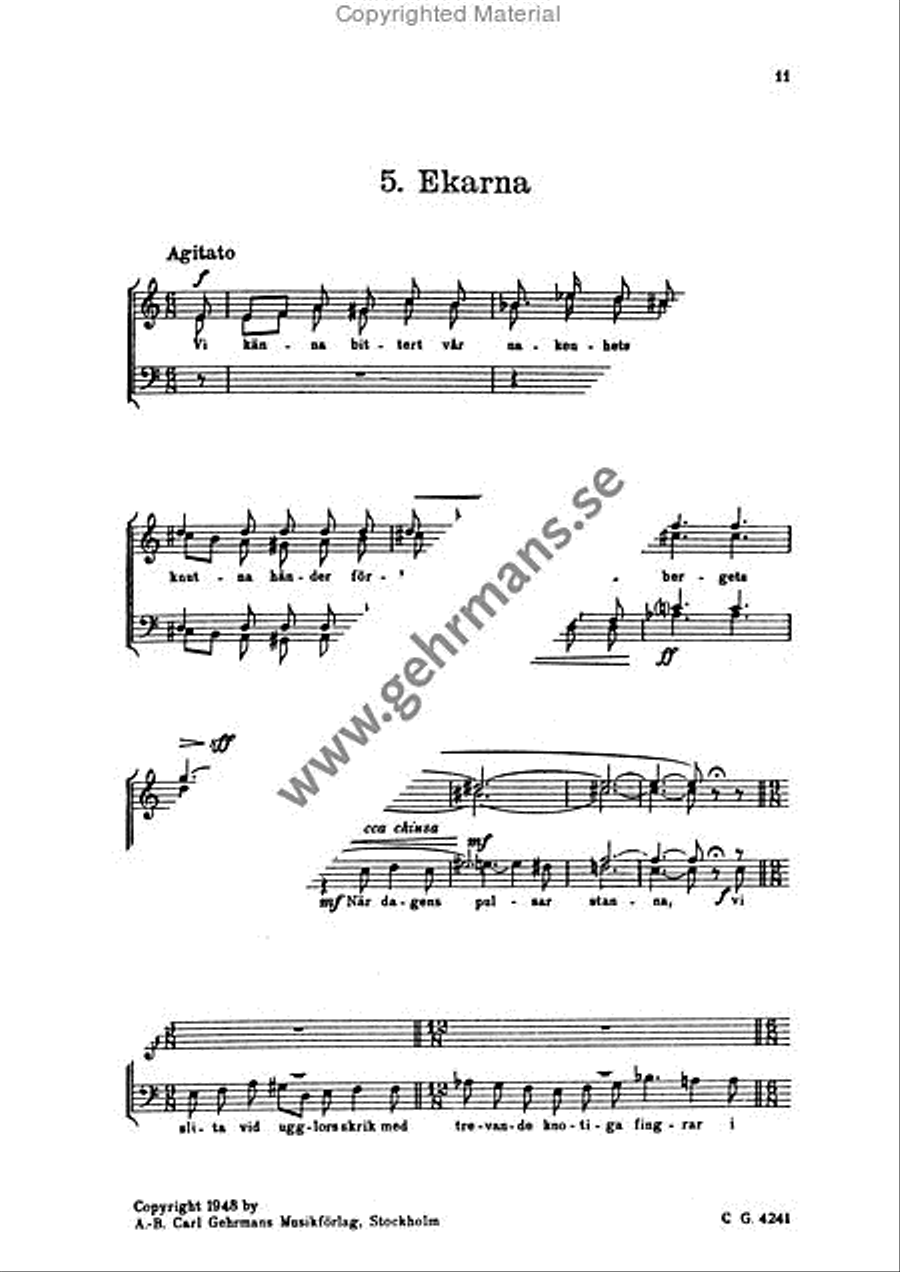 De nakna tradens sanger TTBB scores gallery preview page 6