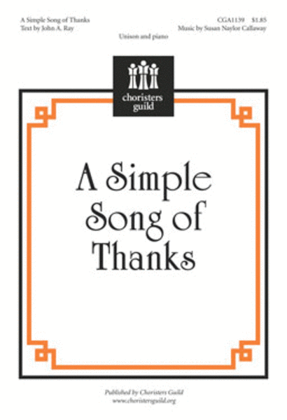 A Simple Song of Thanks image number null