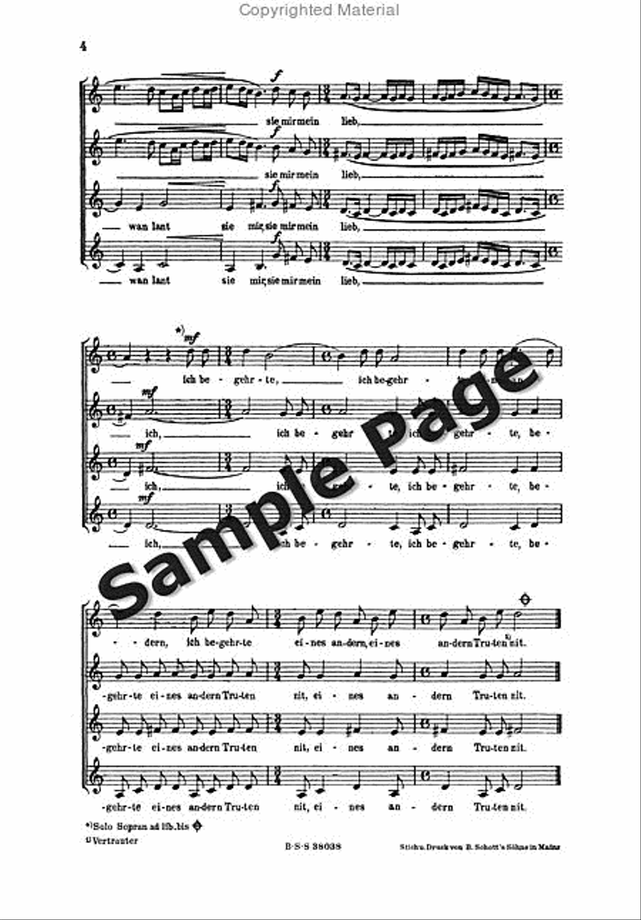 Werdin E Es Stund Ein Frowe Allein SSAA scores gallery preview page 5