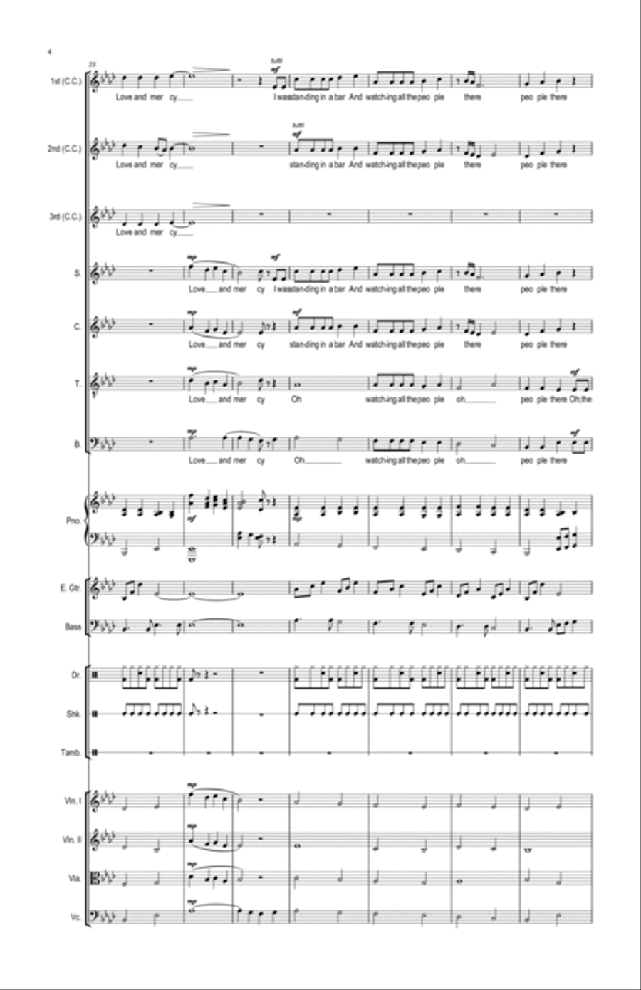 Love and Mercy Choir scores gallery preview page 4