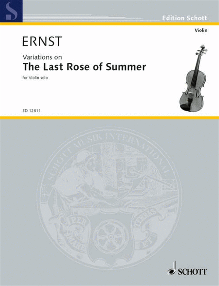 The Last Rose of Summer Violin Solo - Sheet Music