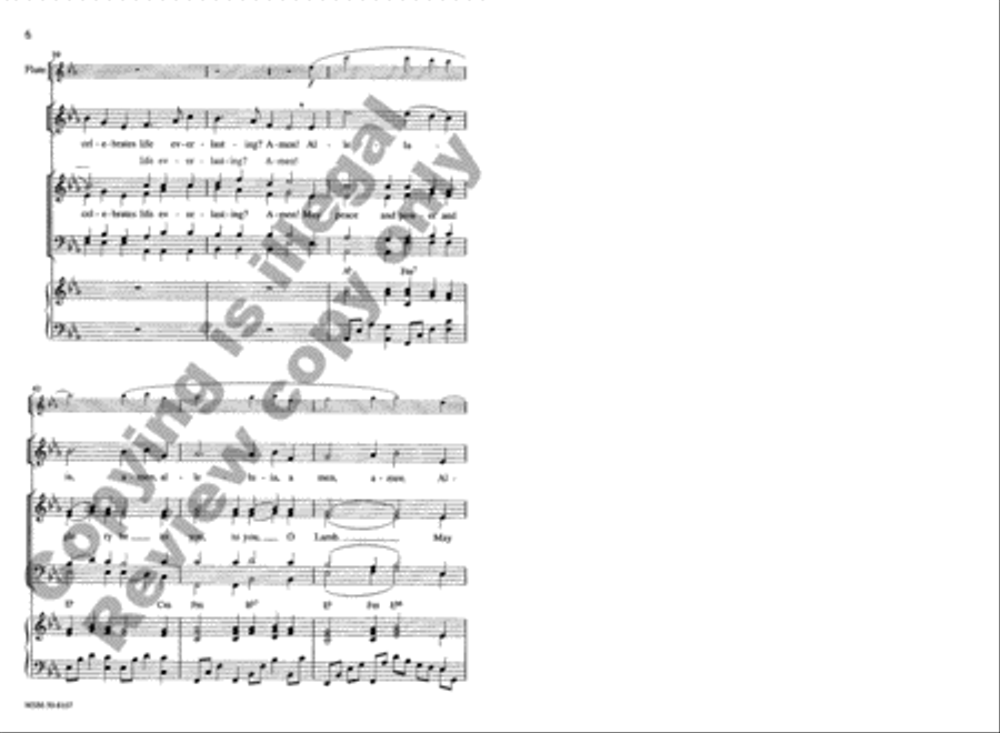 The Music of Heaven 4-Part scores gallery preview page 6