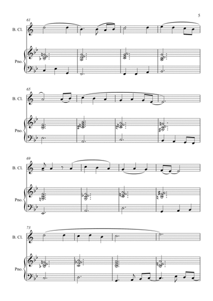 Silent Night for Bass Clarinet and Piano image number null
