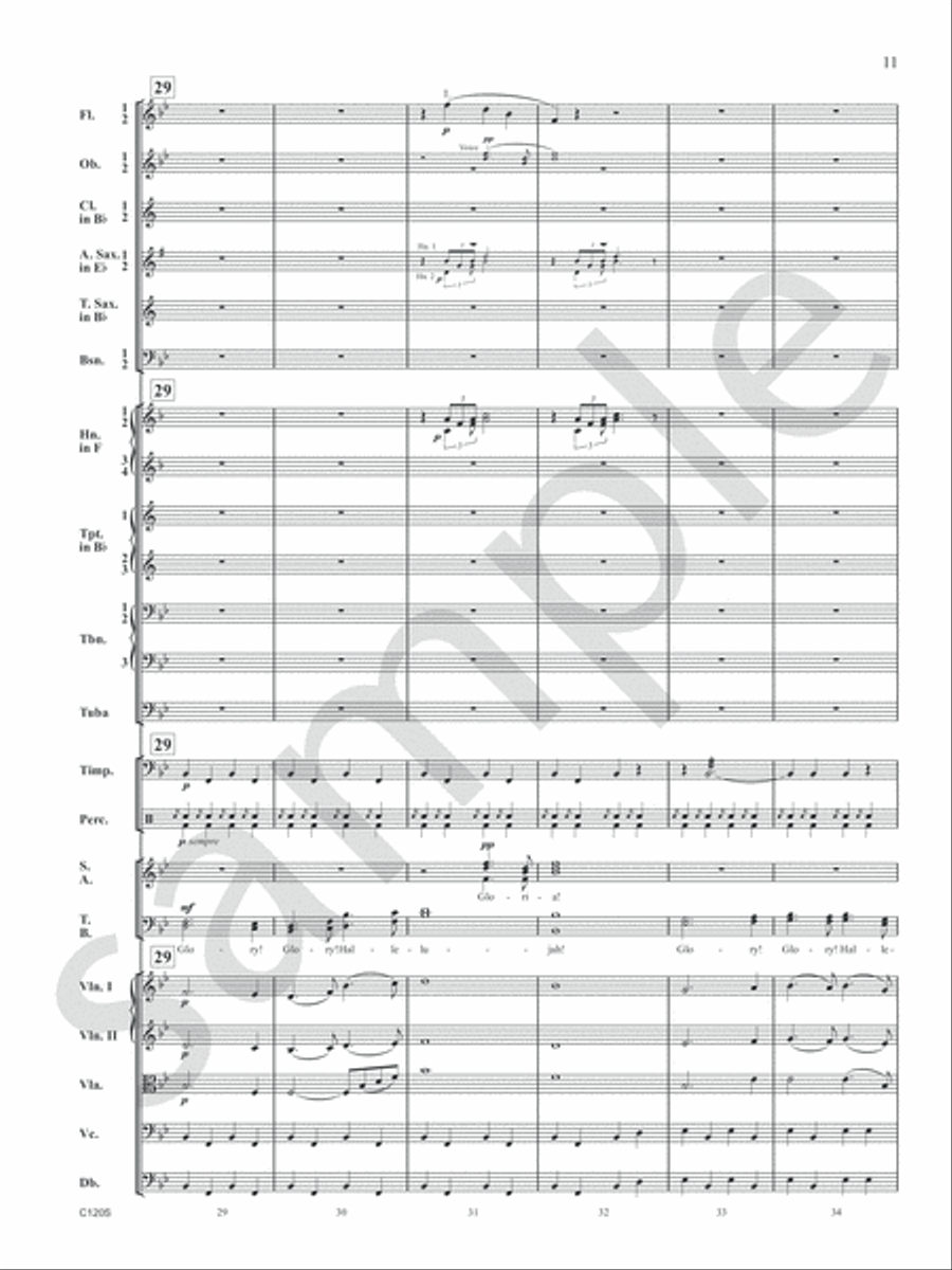 Battle Hymn of the Republic Orchestra scores gallery preview page 13