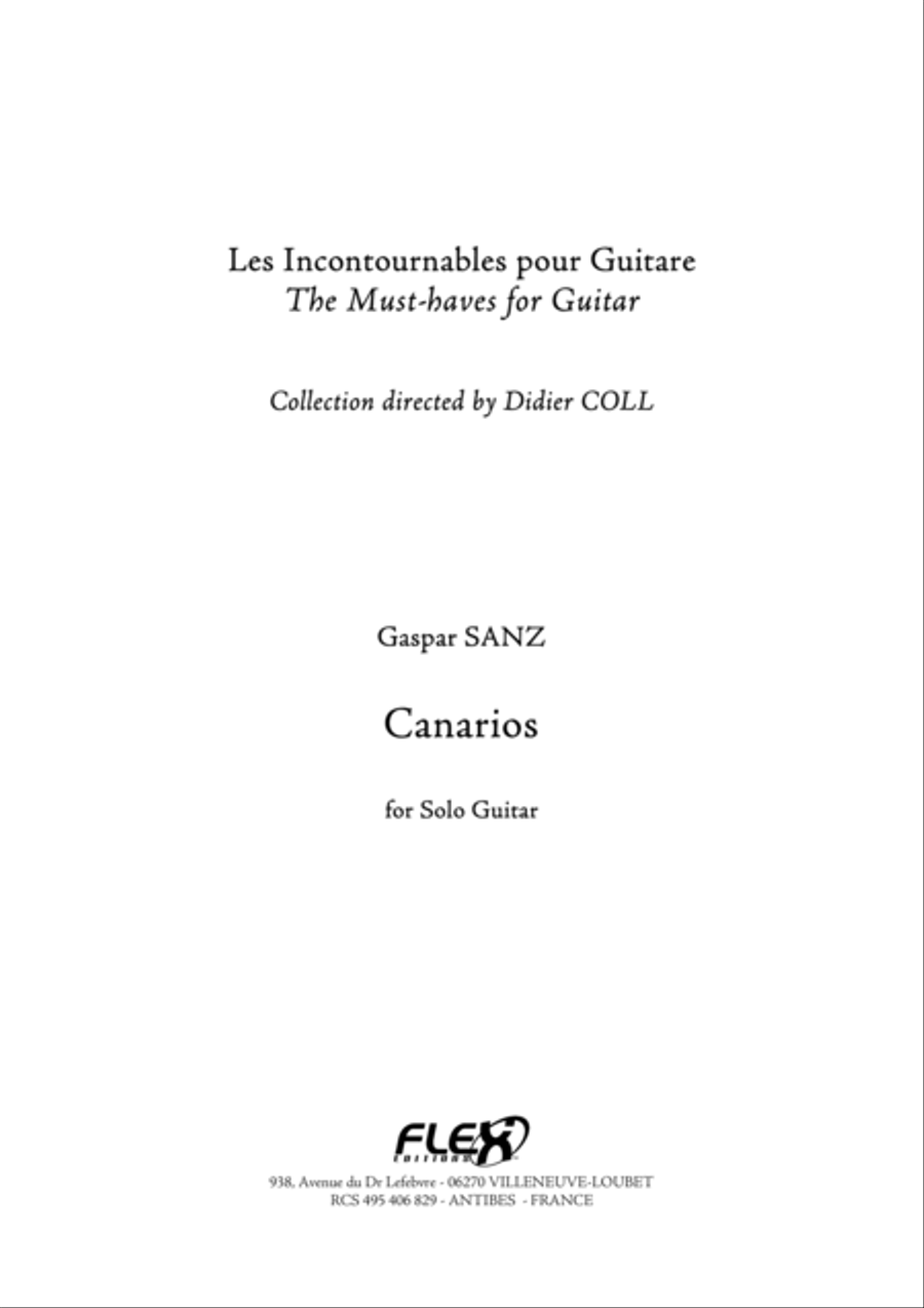 Canarios Acoustic Guitar scores gallery preview page 1