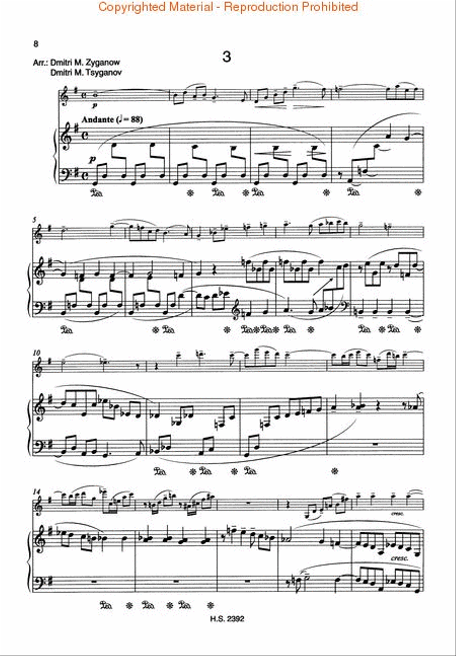 24 Preludes, Op. 34 Violin Solo scores gallery preview page 3