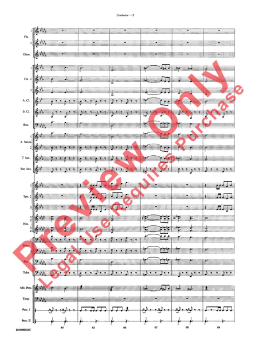 Wings and Shield Wings and Shield Concert Band scores gallery preview page 16