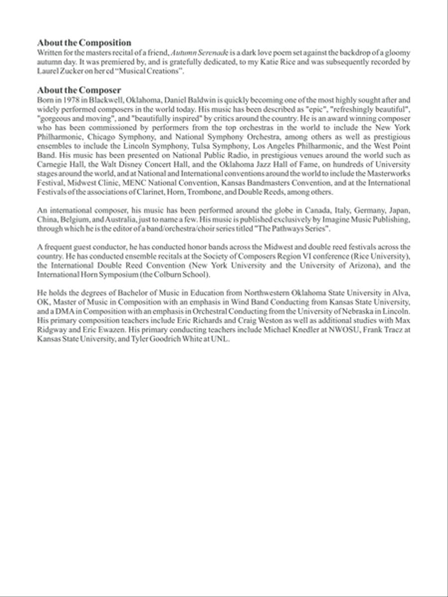 Autumn Serenade Autumn Serenade Flute Solo scores gallery preview page 2