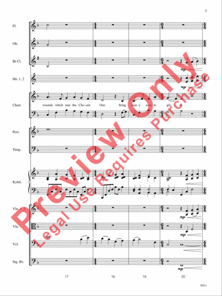 How Deep the Father's Love for Us Choir scores gallery preview page 6