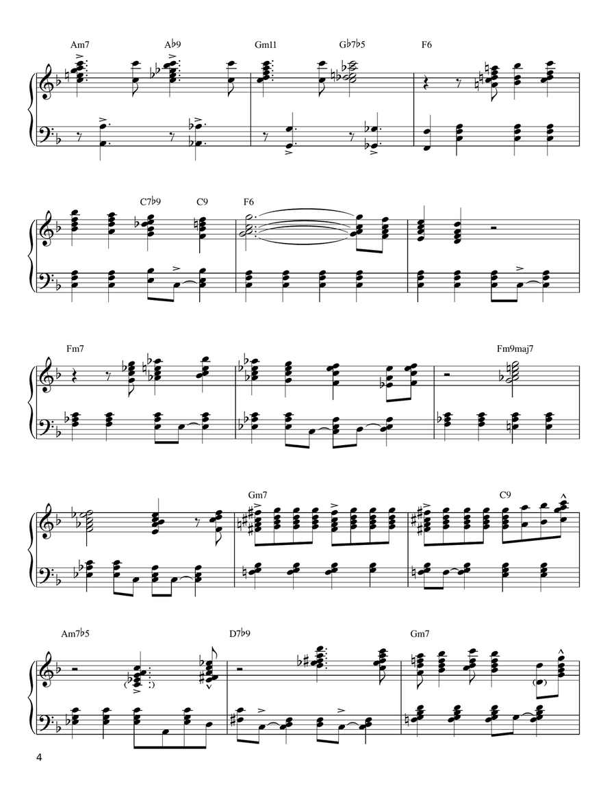 I'll Remember April Piano Solo scores gallery preview page 4