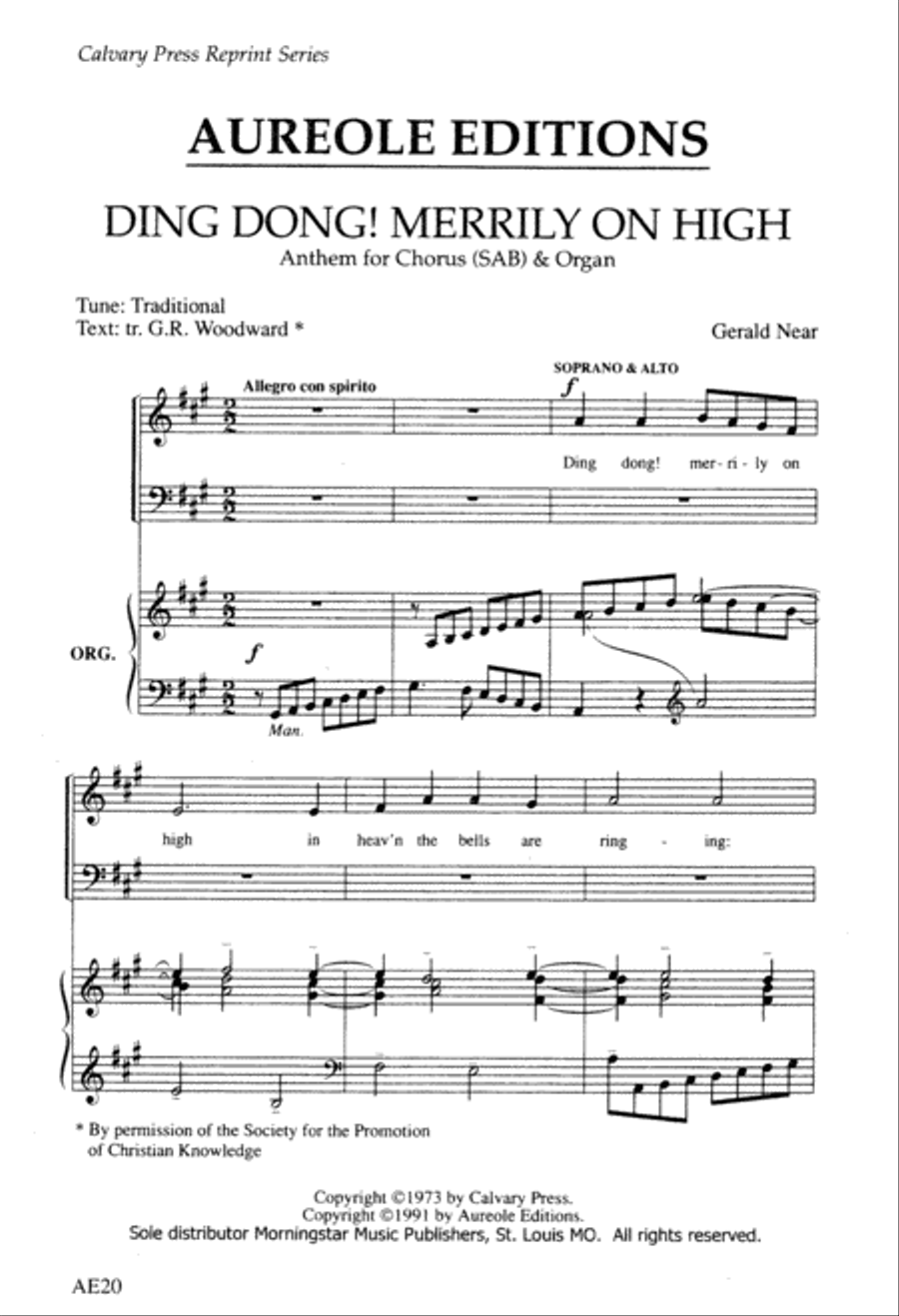 Ding Dong! Merrily on High 3-Part scores gallery preview page 2