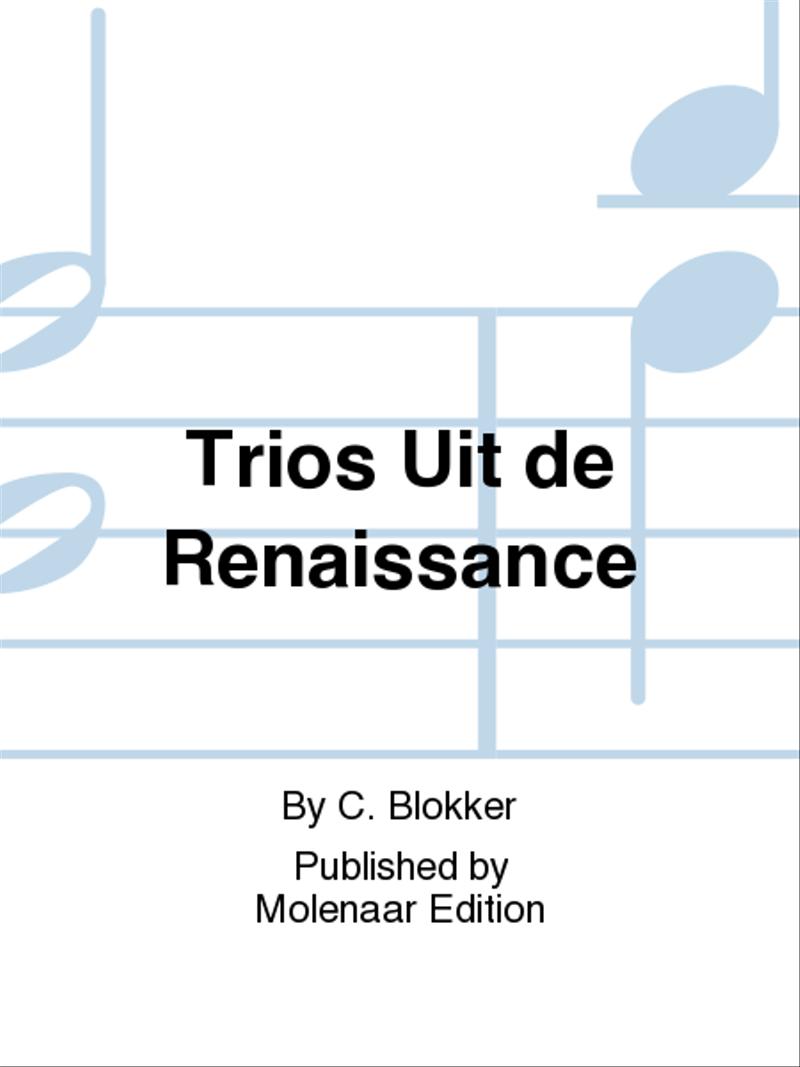 Trios Uit de Renaissance Trombone scores gallery preview page 1