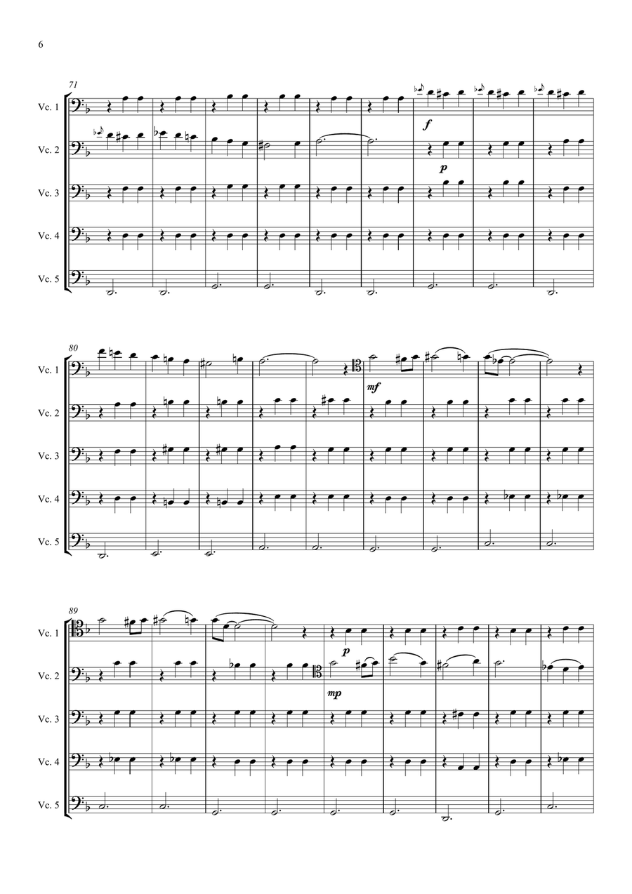 Godfather II String Orchestra scores gallery preview page 6
